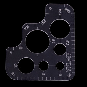 1PCS DIY Handmade <strong>Leather</strong> <strong>Tools</strong> R Rules Rounded Corners Full Size Acrylic Template - Product Image 6