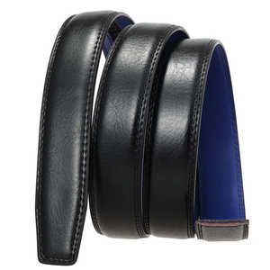 Cinturón de hombre al por mayor de alta calidad, cinturón con hebilla automática, cinturón de hombre sin cabeza de piel de vaca con tira - Product Image 6