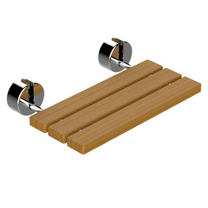Teak <b>Folding</b> Bathroom <b>Stool</b> 53x36x8cm Non Slip Shower Seat For Elderly Entryway Shoe Changing - Product Image 1