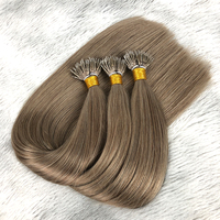 Extensiones de Cabello Humano con Punta Nano y Cutícula Alineada, Anillo Nano, Cabello Europeo de 22 y 24 Pulgadas, Venta al Por Mayor de Fábrica