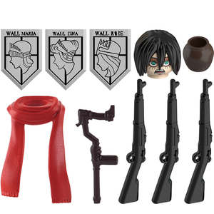 WM gạch AOT Nhật Bản Anime Mini Eren Jaeger armin Levi erwin Ackerman quân đội trung đoàn cảnh sát thu thập khối xây dựng đồ chơi trẻ em - Product Image 5