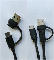 Cable de Carga Rápida Magnético de Aleación de Aluminio y Nailon 3A PD 60W, Enrollable, Conectores 4 en 1 Tipo-C USB 3.2 para Impresora