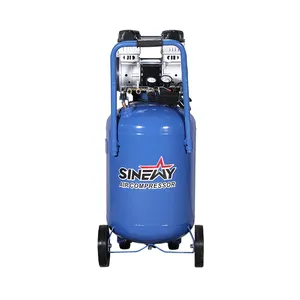 Sinewy Xlof1500 20G 1500W 2Hp 220 V produsen Cina kecil Portable Dental Oil Free kompresor pneumatik