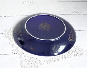Plat de Service Paon Antique 2025, <span class=keywords><strong>Assiette</strong></span> Japonaise Marocaine Taous, Plateau en Porcelaine Cobalt, Décoration Bohème - Product Image 3