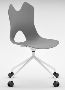 Ekintop Design moderno studente universitario sedia PP plastica scuola universitaria sedia di formazione durevole sedie con blocco di scrittura - Product Image 2