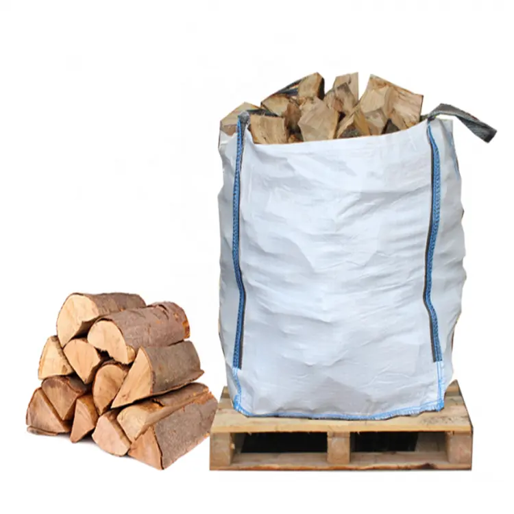 Vented Breathable Firewood Big Bag 1.5 ton Jumbo PP Packaging Bags breathable net jumbo ton bags