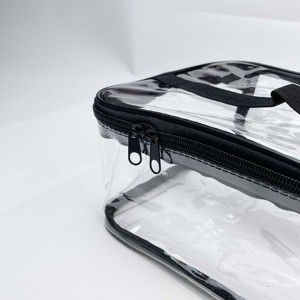 Custom Logo Transparent PVC Cosmetic <b>Bag</b>, Large Capacity Waterproof Toiletry <b>Bag</b>, Travel Storage Pouch - Product Image 3