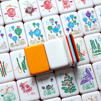 Jeu de Mahjong Américain de Luxe 7 Couches en Acrylique Sculpté sur Mesure 160 Pièces Portable et Écologique - Marchez avec moi