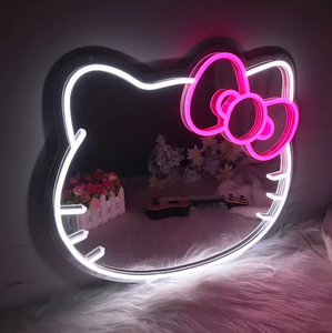 Hello Kitty Anime LED <b>Neon</b> <b>Light</b> Sign Dimmable Kawaii Pink Mirror Acrylic with USB Power for Bedroom & Wall Decor - Product Image 4
