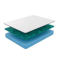 Gel-Memory-Foam Matratze in Voll-, Queen- und King-Größe mit Taschenfederkern, Faltbar, in Box Verpackt, Hochdichte Latex-Matratze für Zuhause, Möbel, Hotel