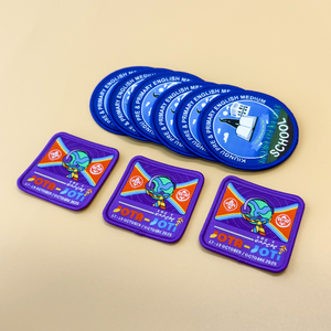 Factory Price Custom Logo Iron-On Woven Embroidered Decorations Heat Feature Garment Patches <strong>Fabric</strong> <strong>Letter</strong> - Product Image 6
