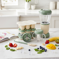 Robot culinaire multifonctionnel pour bébé et mixeur pour enfants 200W – Ensemble machine à aliments complémentaires pour bébé – Vente chaude