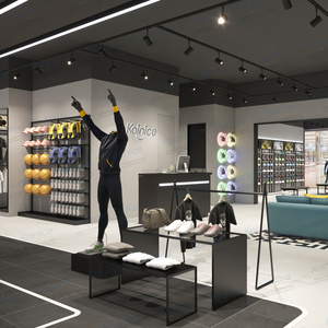 Kainice Design Simples Black Metal Square Prateleira Boa Marca Retail Display Racks <span class=keywords><strong>para</strong></span> Sapatos Boutique Shop - Product Image 3