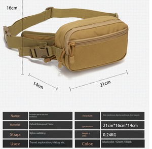 DFW1112 Sac banane détachable pour équipement tactique, porte-clés, sacs banane - Product Image 4