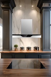 Nouvelle <span class=keywords><strong>Hotte</strong></span> de Cuisine Murale avec Boîtier en Acier Inoxydable et Verre Trempé - Product Image 4