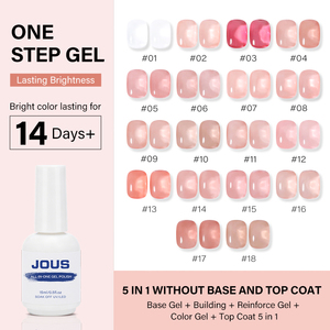 Esmalte de Uñas en Gel de un Solo Paso, las Mejores Marcas con Base Cromada, Arte de Uñas en Casa, Kit de Manicura para Principiantes, Esmalte de Gel Vegano con Logo - Product Image 1