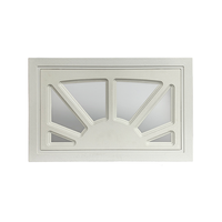 Panneau de ventilation à persiennes en plastique durable pour porte de garage sectionnelle, fixation par vis, accessoires pour villa