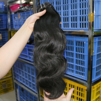 Extensions de cheveux humains à double tirage avec donneur unique Paquets de cheveux Remy Paquets de cheveux bruts Tissage de cheveux indiens