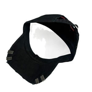 Gorra de béisbol de 6 paneles estilo hip-hop americano con bordado de letras cruzadas y púas de PVC para hombre/mujer, protección solar con remaches, primavera/otoño - Product Image 5