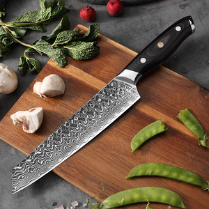 Couteau de cuisine professionnel japonais KEENHOPE de 8 pouces, couteau kiritsuke en acier damas à 67 couches, cœur en VG10, couteau de cuisine tranchant, manche en bois de Pakka noir - Product Image 5