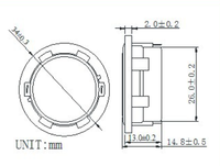 Haut-parleur rond multimédia Zeming en Mylar, diamètre 34 mm, 4 ohms, 3W/4W de pointe, super basses, large bande, pour DIY audio, OEM, vente en gros