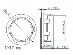 Luidspreker Professionele 34Mm Diameter Ronde Luidspreker 4 Ohm 3 Watt Super Bass Multimedia Mylar Luidsprekers - Product Image 3