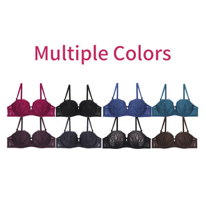 BINNYS 2024 stile Sexy <span class=keywords><strong>reggiseno</strong></span> in pizzo Sexy Para Dama En Piedras Encaje da donna Push-Up con ferretto adatto per <span class=keywords><strong>reggiseno</strong></span> <span class=keywords><strong>B</strong></span>-Cup - Product Image 6