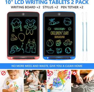 Tableta de escritura LCD para niños, tablero de garabatos reutilizable, tableta de dibujo colorida de 10 pulgadas para niñas, niños pequeños, almohadilla de dibujo Led - Product Image 5