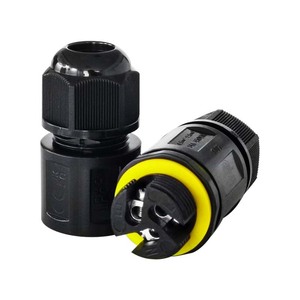Waterproof Connector M20 Outdoor <b>Lighting</b> Cable Gland IP66 Low Voltage Nylon Fireproof <b>Shell</b> 2P3P Screw Tightening - Product Image 2