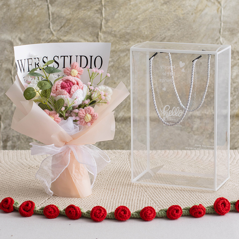 Rose rose dégradé - Boîte pour animaux de compagnie moyenne