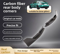 Protector de Parachoques Trasero de Fibra de Carbono Seca para BMW G80 Europa 2000-2007 M3, con Tornillos