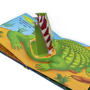 Children's 3-D Book: The Dinosaur Society's Marine Decipher Series Kids Pop Up Book Printing