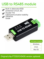 Convertisseur série USB RS485 industriel WaveShare D_A _ MW0008 Module de communication RS485/Ethernet Chine