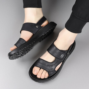 รองเท้าแตะระบายอากาศสำหรับผู้ชาย พื้นรองเท้ายางสูง 0.25 นิ้ว รองเท้าชายหาด สไตล์ลำลองแบบสปอร์ต - Product Image 4