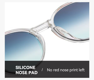 Gafas <span class=keywords><strong>de</strong></span> Sol Retro Vintage <span class=keywords><strong>para</strong></span> <span class=keywords><strong>Hombre</strong></span> y Mujer, con Filtro <span class=keywords><strong>de</strong></span> Color, <span class=keywords><strong>Lentes</strong></span> <span class=keywords><strong>de</strong></span> PC con Protección UV400, Diseño Ovalado, TR90 - Product Image 4