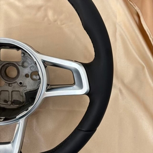 Volant semi-cuir sans boutons <span class=keywords><strong>R</strong></span> <span class=keywords><strong>Line</strong></span> pour Volkswagen VW <span class=keywords><strong>Golf</strong></span> 4 5 6 <span class=keywords><strong>7</strong></span> <span class=keywords><strong>R</strong></span> MK4 MK5 MK6 MK7 MK7.5 GTI Polo Passat CC B8 Jetta - Product Image 5