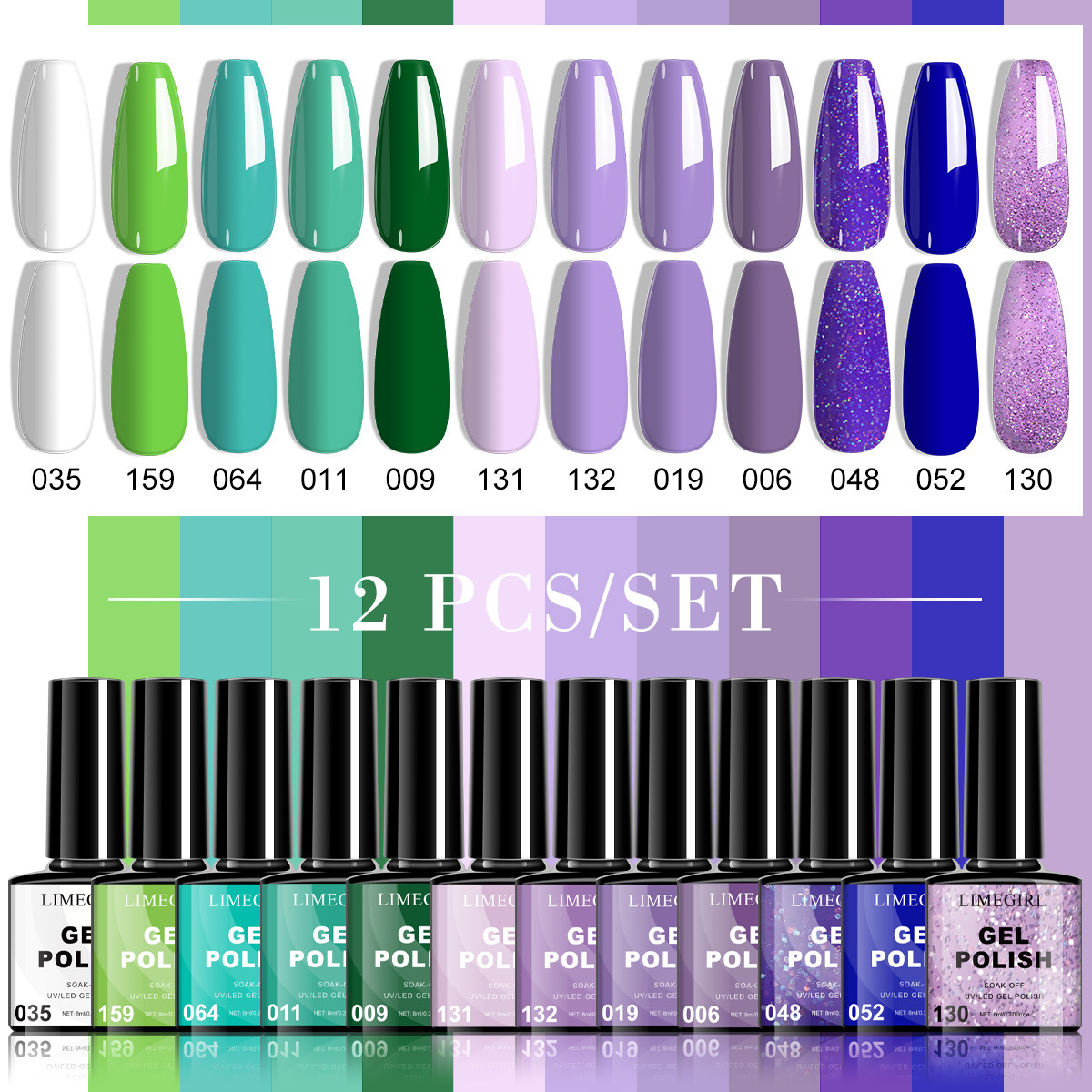 Set Monet Garden - Lime e Viola
