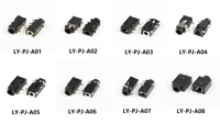 Interface SMT/SMD 4 broches Connecteur pour écouteurs avec prise jack 3.5mm Adaptateur audio optique circulaire avec boîtier en nylon
