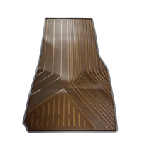 Tapis de voiture complet en caoutchouc latex imperméable résistant aux taches pour Tesla Y 2024, protection toutes saisons, épaisseur 10 mm, spécial
