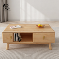 Table basse en bois massif au design moderne, livraison immédiate, stock important, personnalisable, prix usine, pour salon