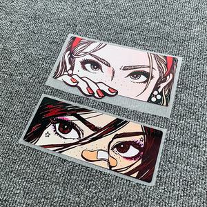 Pegatina <span class=keywords><strong>JDM</strong></span> de Anime resistente a los rayos UV, pegatina de vinilo para ventana de Peeker, pegatina reflectante para exteriores para coche, portátil - Product Image 4