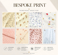 Voile de mousseline doux tissé en gros pour robes d'été pour femmes, tissu en coton imprimé floral à double gaze pour robes féminines