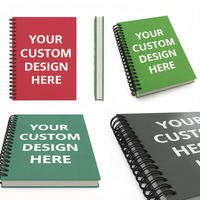Le carnet A5 au design personnalisé avec reliure spirale et pages intérieures horizontales convient à toutes les occasions.