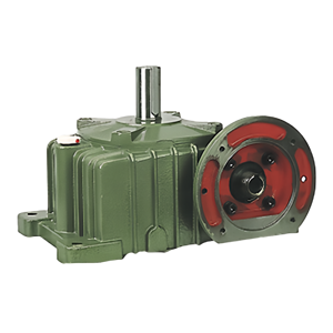 Промышленный односкоростной редуктор WPDX от производителя WP серии Железный корпус червячная коробка передач доступна в красном цвете - Product Image 3