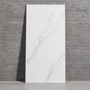 Azulejos de Pared de Cerámica Esmaltada con Aspecto de Mármol Blanco Brillante de 40x80cm, Diseño Elegante y Contemporáneo para Baño y <span class=keywords><strong>Cocina</strong></span>, 400x800mm - Product Image 2