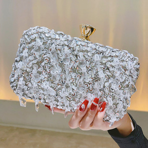 Sac de soirée à strass pour femme, nouveau style, tendance, pour mariage, fête, pochette de soirée en cristal, sac à main - Product Image 2