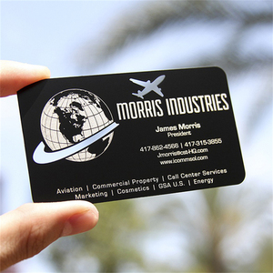 Laser Cut Manufacturer Custom Print Stainless Steel Black Gold <strong>Silver</strong> Metal Business Card Personalized