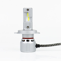 Ampoule de phare LED Super Brightness X10S H4 12V H7 H11H8 9005 9006 9012 45W 10000LM avec ventilateur pour éclairage automobile LED