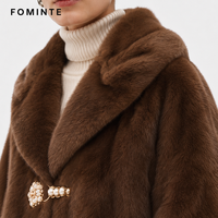 Manteau court réversible en fausse fourrure pour femme, coupe-vent, design personnalisé, chaud et luxueux pour l'hiver