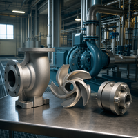 Services de fonderie de précision sur mesure pour pièces moulées à la cire perdue en acier inoxydable 304, acier au carbone et aluminium